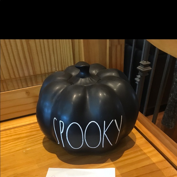 Rae Dunn Other - Rae Dunn - SPOOKY - medium black pumpkin
